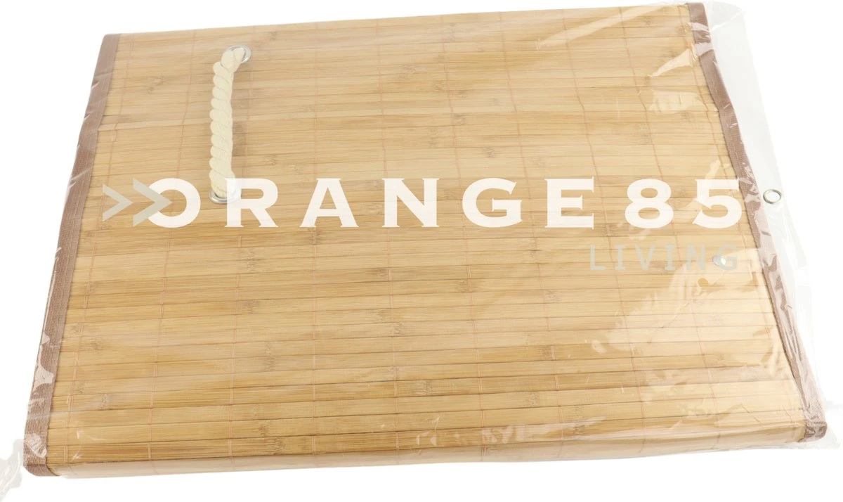 Orange85 Wasmand - Met Deksel - Rond Bamboe - 48 Liter - Bruin - 35x50 Cm - Wasmanden 7 Orange85 Wasmand - Met Deksel - Rond Bamboe - 48 Liter - Bruin - 35x50 Cm - Wasmanden - Afbeelding 7