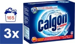 Calgon 3 In 1 Powerball Tabs Wasmachine Reiniger En Anti Kalk - 3x 55 Tabletten - 165 Tabletten
