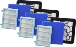 3x Filter Set Voor Philips PowerPro Compact & Power Pro Active En City Stofzuiger FC8010/01 FC8010/02 - Motor & Uitblaas Filter