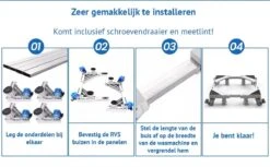 Olvy Wasmachine Verhoger Met Wielen - Tot 500 KG - Schokbestendig - Opbouwmeubel - Ook Voor Droger, Koelkast, Vaatwasser En Vriezer 16 Olvy Wasmachine Verhoger Met Wielen - Tot 500 KG - Schokbestendig - Opbouwmeubel - Ook Voor Droger, Koelkast, Vaatwasser En Vriezer -Leifheit Store 1200x741 2