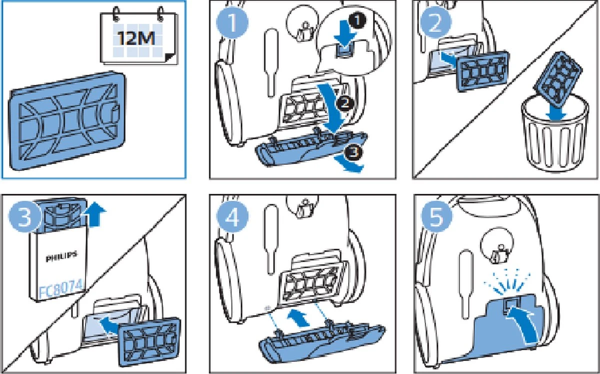 HEPA Filter Geschikt Voor Philips Performer Compact - CP1352 - 432200494411 2 HEPA Filter Geschikt Voor Philips Performer Compact - CP1352 - 432200494411 - Afbeelding 2