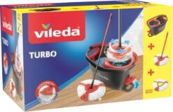 Vileda TURBO 2in1 - Pedaalsysteem Met 2 Navullingen -Leifheit Store 1200x778