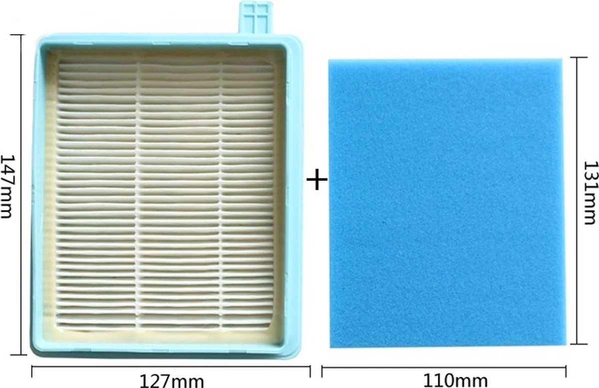 HEPA Filterset - Compatibel Met Philips PowerPro Compact/Active Series FC8058/01 Schuim Foam Motor Filter Set 5 HEPA Filterset - Compatibel Met Philips PowerPro Compact/Active Series FC8058/01 Schuim Foam Motor Filter Set - Afbeelding 5