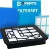 Dparts Hepa Filter Met Motorfilter En Schuimfilter Geschikt Voor Philips - Voor PowerPro Compact En PowerPro City Zakloze Stofzuiger - 1 Set (3-delig) - Stofzuigerfilter Allergiefilter - Nr. FC8010 FC8010/01 - 432200538211