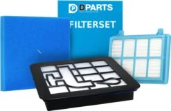 Dparts Hepa Filter Met Motorfilter En Schuimfilter Geschikt Voor Philips - Voor PowerPro Compact En PowerPro City Zakloze Stofzuiger - 1 Set (3-delig) - Stofzuigerfilter Allergiefilter - Nr. FC8010 FC8010/01 - 432200538211