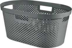 Curver Infinity Recycled Dots Wasmand - 40L - 2 Stuks - Donkergrijs -Leifheit Store 1200x792