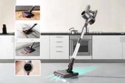 Swiss Pro+ Steelstofzuiger Met Dweil Functie - Afkoppelbare Dweil Functie - LED Display Touchscreen - 22KPA - 5 In 1 - Kruimeldief - Lange Batterijduur -Leifheit Store 1200x799 12