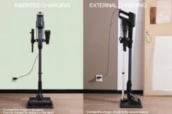 Swiss Pro+ Snoerloze Steelstofzuiger V18 29KPA INC Standaart Steelstofzuigers Steelstofzuiger Draadloos Met Kruimeldief Turbo Stand Led Verlichting In Mondstuk Sterke Zuigkracht Edition 2023 -Leifheit Store 1200x799 147