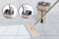 UMUZI CLEANING Dweil - Draaibare Kop - Mop Met Zelfreinigend Mechanisme - 128 Cm Lang - Afmeting Mop: 20 X 37 X 17 Cm -Leifheit Store 1200x799 9