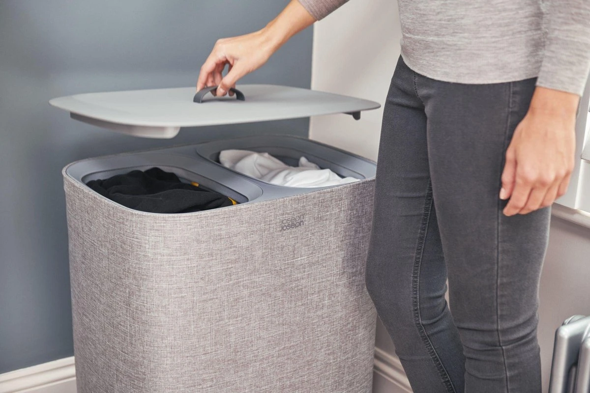 Tota Wasmand, 90 L, 2 Compartimenten, Grijs - Joseph Joseph 12 Tota Wasmand, 90 L, 2 Compartimenten, Grijs - Joseph Joseph - Afbeelding 12