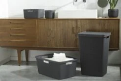 Curver Jute Wasmand 46L - 2 Stuks - Donkergrijs -Leifheit Store 1200x800 138