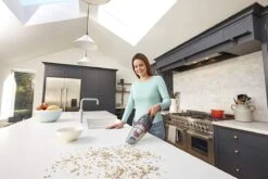 Royalty Line Steelstofzuiger Draadloos 2-in-1 Met Kruimelzuiger - Stofzuiger Zonder Zak - Stofzuiger Draadloos - Lichtgewicht - Vacuum Cleaner - Geïntegreerde Reiniger - Grijs -Leifheit Store 1200x800 247