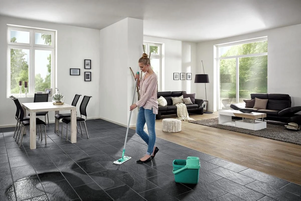Leifheit Combi Clean Vloerwisser M - Compleet Systeem - Micro Duo - 33 Cm Wisbreedte 7 Leifheit Combi Clean Vloerwisser M - Compleet Systeem - Micro Duo - 33 Cm Wisbreedte - Afbeelding 7
