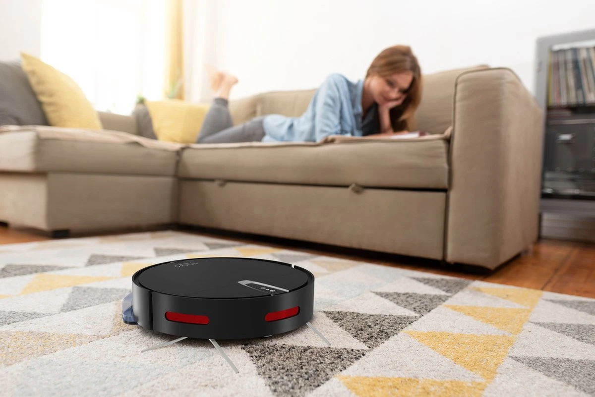 Looki 3-in-1 Robotstofzuiger Met Dweilfunctie - Automatisch - Met Laadstation - Draadloze Robot Stofzuiger - 45DB - Zwart 14 Looki 3-in-1 Robotstofzuiger Met Dweilfunctie - Automatisch - Met Laadstation - Draadloze Robot Stofzuiger - 45DB - Zwart - Afbeelding 14