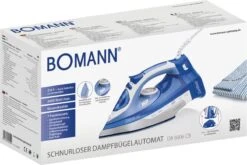 Bomann DB 6006 CB - Stoomstrijkijzer - Draadloos - 2400W - Blauw/Wit -Leifheit Store 1200x801 28
