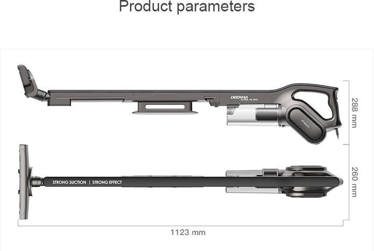 Xiaomi Deerma DX700S - Handheld Stofzuiger - Steelstofzuiger Met Snoer - 600W 11 Xiaomi Deerma DX700S - Handheld Stofzuiger - Steelstofzuiger Met Snoer - 600W - Afbeelding 11