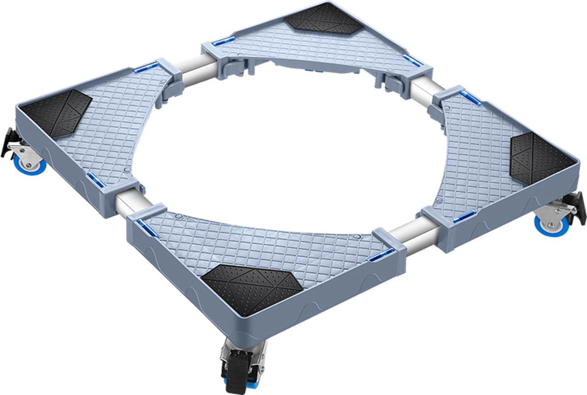 VanDijck Wasmachine Verhoger Op Wielen - Verhoging Voor Wasmachine - Verstelbaar -Meubelroller – Meubelverplaatser – Met 4 Wielen- Max 350kg - Wit 2 VanDijck Wasmachine Verhoger Op Wielen - Verhoging Voor Wasmachine - Verstelbaar -Meubelroller – Meubelverplaatser – Met 4 Wielen- Max 350kg - Wit - Afbeelding 2