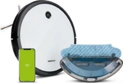 Medion MD 19601 - Robotstofzuiger Met Dweilfunctie - Wit/Zwart -Leifheit Store 1200x813 3