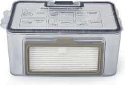 Nedis Robotstofzuiger - Willekeurig - Wi-Fi - Capaciteit Opvangreservoir: 0.2 L - Automatisch Opladen - Maximale Gebruiksduur: 90 Min - Zwart - Android™ / IOS -Leifheit Store 1200x814 9