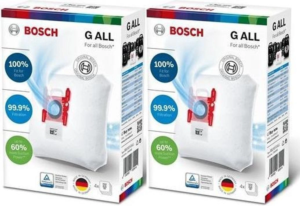 Bosch Type G All - BBZ41FGALL - Stofzuigerzakken - 8 Stuks 1 Bosch Type G All - BBZ41FGALL - Stofzuigerzakken - 8 Stuks