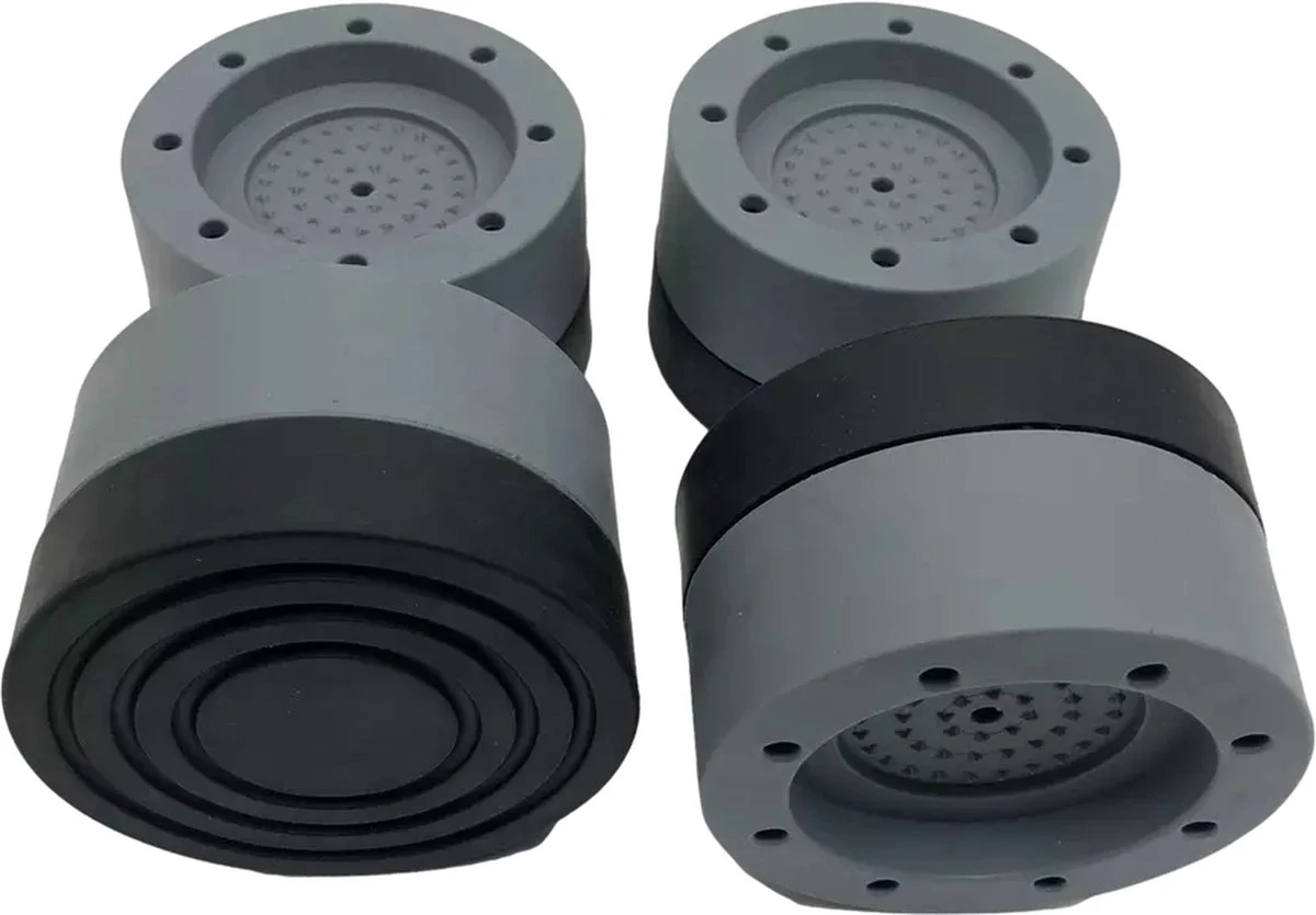 Minismus Wasmachine Trillingsdempers Set Van 4 Stuks - Zwart Vibratie Demper Pads - Antislipmatjes - Trillingsmat 6 CM 5 Minismus Wasmachine Trillingsdempers Set Van 4 Stuks - Zwart Vibratie Demper Pads - Antislipmatjes - Trillingsmat 6 CM - Afbeelding 5