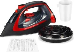 Royalty Line Draadloos Strijkijzer - Krachtig Snoerloos Strijken - Snoerloze Stoomstrijkijzer - Droogstrijkijzer - 2400W - Strijkijzer Met Stoomgenerator - 450ML Watercapaciteit - Rood 14 Royalty Line Draadloos Strijkijzer - Krachtig Snoerloos Strijken - Snoerloze Stoomstrijkijzer - Droogstrijkijzer - 2400W - Strijkijzer Met Stoomgenerator - 450ML Watercapaciteit - Rood -Leifheit Store 1200x846 7