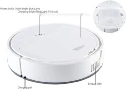 THEROB - Smart 3 In 1 Robot Stofzuiger Met Veeg / Dweil Functie Volgens De Roomba Techniek. WIT. -Leifheit Store 1200x849 2