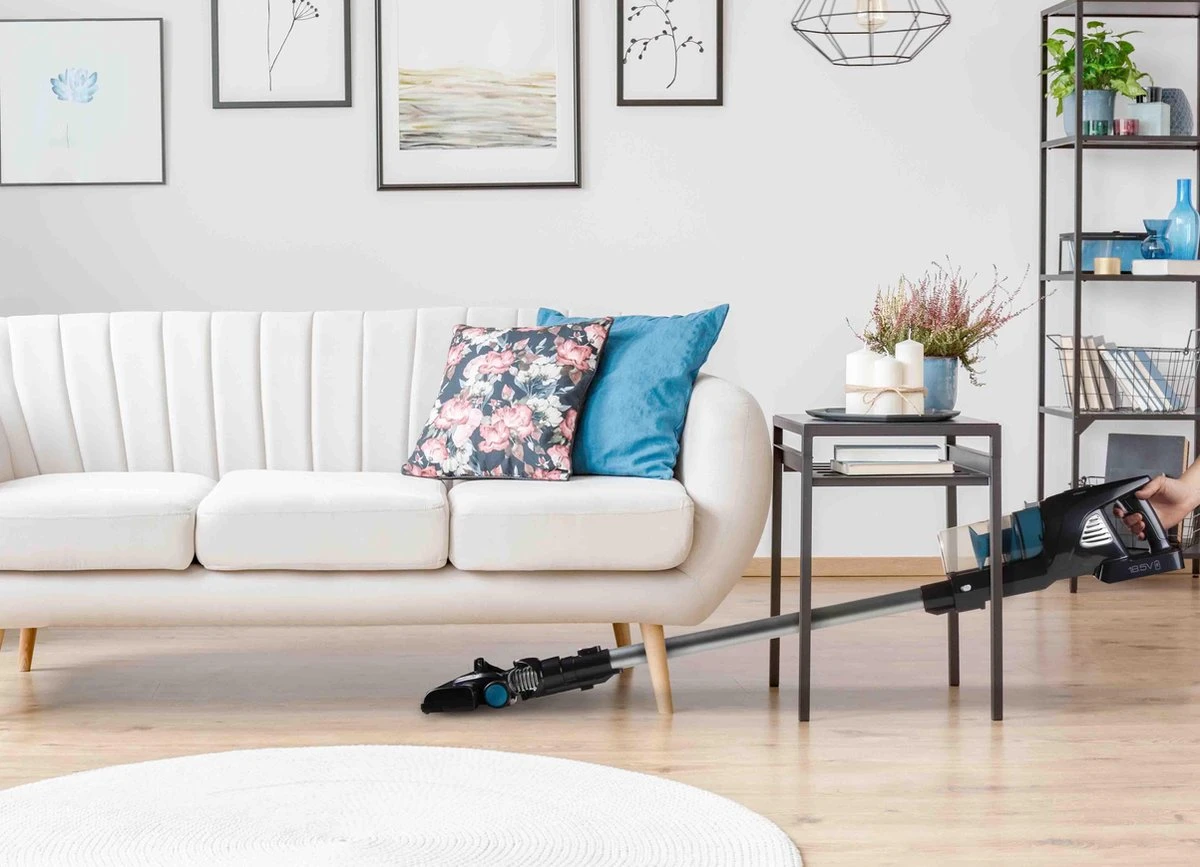 PRIMO PR501SV Stofzuiger Zonder Zak - 3-in-1 Steelstofzuiger Draadloos - Kruimelzuiger - HEPA Filter - Grijs/Blauw 6 PRIMO PR501SV Stofzuiger Zonder Zak - 3-in-1 Steelstofzuiger Draadloos - Kruimelzuiger - HEPA Filter - Grijs/Blauw - Afbeelding 6