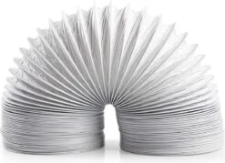 Nedis PVC Luchtafvoerslang - 100 Mm - 3.00 M - Geschikt Voor: Air Ventilation / Tumble Dryers - Wit