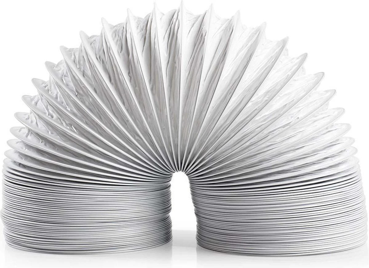 Nedis PVC Luchtafvoerslang - 100 Mm - 3.00 M - Geschikt Voor: Air Ventilation / Tumble Dryers - Wit 1 Nedis PVC Luchtafvoerslang - 100 Mm - 3.00 M - Geschikt Voor: Air Ventilation / Tumble Dryers - Wit