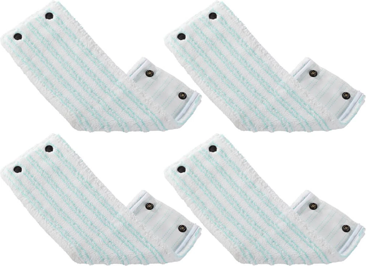 Leifheit - Clean Twist M / Combi Clean M Vloerwisser Vervangingsdoek Met Drukknoppen – Micro Duo – 33 Cm / Set Van 4 1 Leifheit - Clean Twist M / Combi Clean M Vloerwisser Vervangingsdoek Met Drukknoppen – Micro Duo – 33 Cm / Set Van 4
