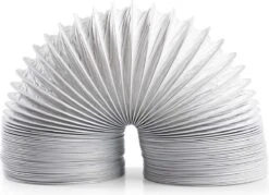 Nedis PVC Luchtafvoerslang - 100 Mm - 6.00 M - Geschikt Voor: Air Ventilation / Tumble Dryers - Wit