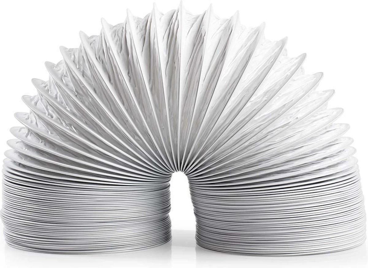 Nedis PVC Luchtafvoerslang - 100 Mm - 6.00 M - Geschikt Voor: Air Ventilation / Tumble Dryers - Wit 1 Nedis PVC Luchtafvoerslang - 100 Mm - 6.00 M - Geschikt Voor: Air Ventilation / Tumble Dryers - Wit