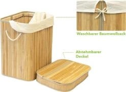 Casa Pura Bamboe Wasmand - Wassorteerder - Wasbox - Met Handvatten - 40 X 30 X 45 Cm -Leifheit Store 1200x876