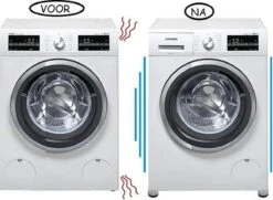 Merkloos Boasty Wasmachine Verhoger 6CM - Antislip Wasmachine Voeten - Trillingsdempers Wasmachine - Geluidsdemper Wasmachine - Anti Vibratie Wasmachine - Anti Vibratie Pads - Wasdroger Verhoger - Koelkast Verhoger - Koningsdag - Moederdag -Leifheit Store 1200x878 13