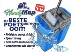 Handy Mop - Dweilsysteem - Vloerwisser - Emmer Met Wringer - Blauw 9 Handy Mop - Dweilsysteem - Vloerwisser - Emmer Met Wringer - Blauw -Leifheit Store 1200x896 1