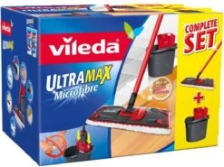 Vileda UltraMax Power 2in1 - Complete Set - Vlakke Microvezelmop + Emmer Met Pers -Leifheit Store 1200x898 4