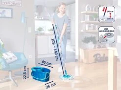 BERKATMARKT - Leifheit Set Clean Twist Disc Mop Ergo Wastafels, Emmer En Dweil, Eenvoudig Te Bedienen, Microvezel Mop En Telescoopsteel -Leifheit Store 1200x900 3