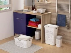 Kis Chic Deluxe Wasbox - 60L - 44x35x61cm - Gebroken Wit -Leifheit Store 1200x900 50