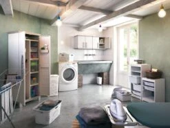 Kis Chic Deluxe Wasbox - 60L - 44x35x61cm - Gebroken Wit -Leifheit Store 1200x900 52