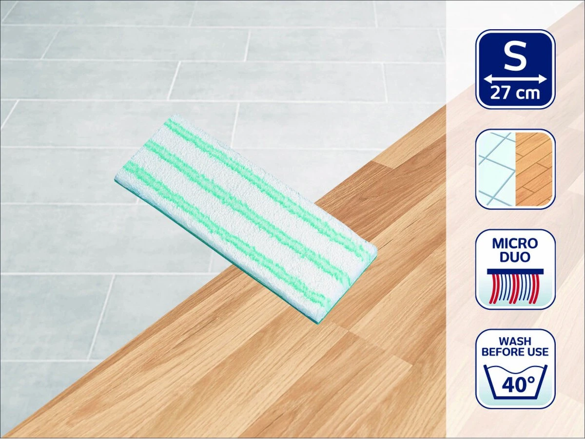 Leifheit Picobello Vervangingspad S - 27 Cm Micro Duo 2 Leifheit Picobello Vervangingspad S - 27 Cm Micro Duo - Afbeelding 2