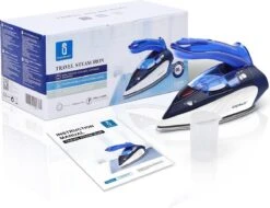 Aigostar Lucas 31PYF - Stoomstrijkijzer Travel/Reisstrijkijzer - 1100W - Paars/Wit -Leifheit Store 1200x924 2