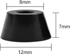 FSW-Products - 4 Stuks - Rubberen Voetjes - Onderzetters - Rubber Dopje - Meubelonderzetter - Trillingsdempers - Antislip - 12 X 8 X 7 Mm -Leifheit Store 1200x925 6