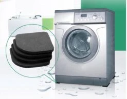 Merkloos 4 STUKS - Slip Matjes Voor De Wasmachine, Droger, Koelkast, Kast Of Ander Apparatuur - Anti Slip - Trillingsdempers - Geluiddempers - Anti Slip Pads - Anti Tril Mat Wasmachine Of Droger - Voetjes Rubber - Meubelonderzetters -Leifheit Store 1200x938 5