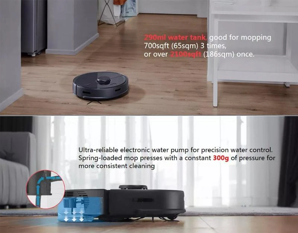 Xiaomi Roborock S5 MAX - Robotstofzuiger - Zwart 5 Xiaomi Roborock S5 MAX - Robotstofzuiger - Zwart - Afbeelding 5