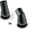 Merkloos 2x Plumeau - Stofzuigermondstuk - Geschikt Voor Miele, Bosch, Siemens - 35 Mm