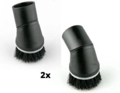 Merkloos 2x Plumeau - Stofzuigermondstuk - Geschikt Voor Miele, Bosch, Siemens - 35 Mm