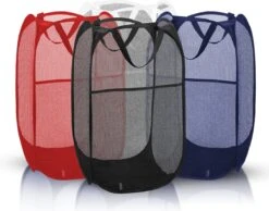 Allsa Wasmand - Opvouwbare Wasmand - 70 L - Extra Opbergvak - Stevig - Blauw -Leifheit Store 1200x943 2