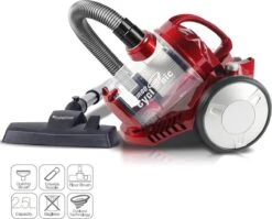 TurboTronic CV07 Stofzuiger Zonder Zak - Zwart/Rood -Leifheit Store 1200x967 1