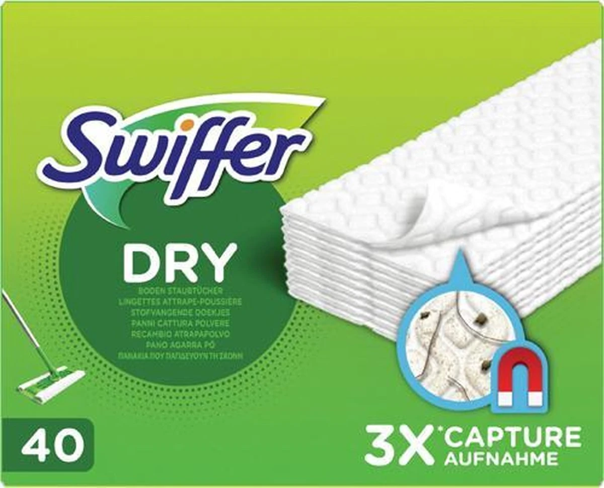 Swiffer Vloerreiniger Stofdoekjes (navullingen 40x) 1 Swiffer Vloerreiniger Stofdoekjes (navullingen 40x)